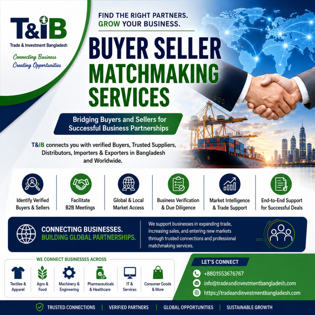 Product Exhibitions & Delegation Management Services of Trade & Investment Bangladesh (T&IB)